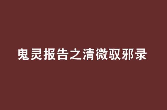 灵鬼报告1-2txt下载 鬼灵报告txt百度网盘